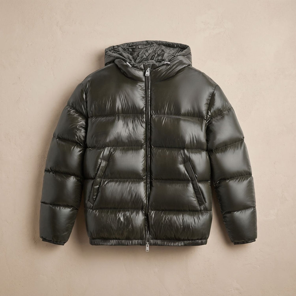 Gundrek | Herren Winterjacke Oversized Steppjacke - Olive Green - Image 2