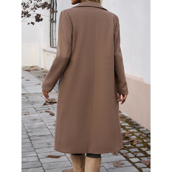 Gundrun | Damen Langer Wintermantel Grau - Grey - Image 12