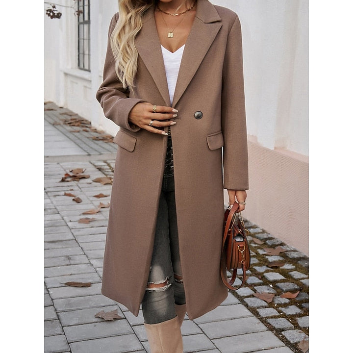 Gundrun | Damen Langer Wintermantel Grau - Grey - Image 8