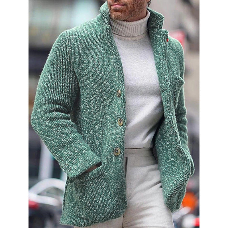 Gundvale | Herren Strickjacke Grobstrick Cardigan - Beige - Image 2