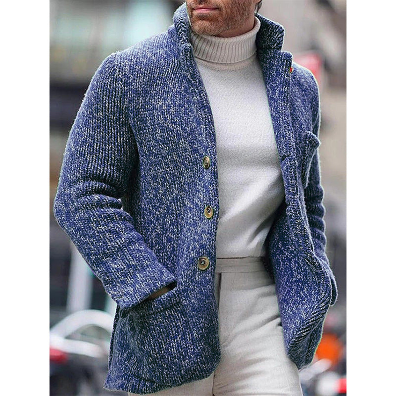 Gundvale | Herren Strickjacke Grobstrick Cardigan - Beige - Image 4