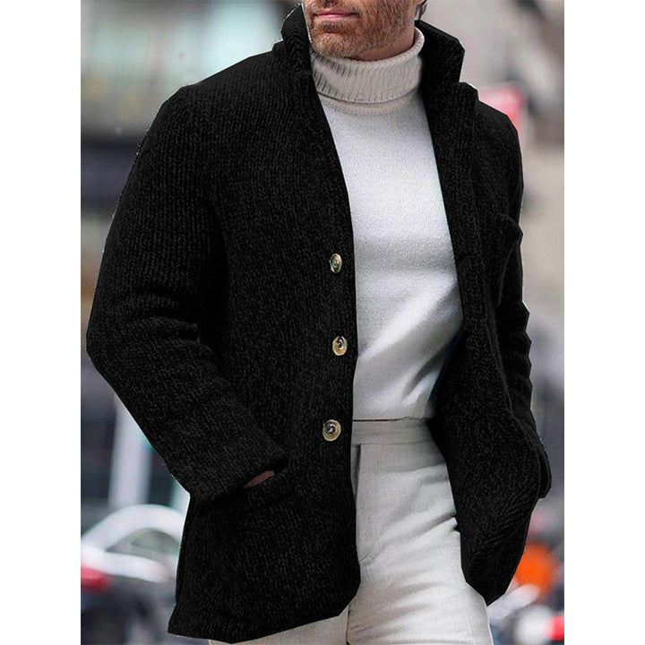 Gundvale | Herren Strickjacke Grobstrick Cardigan - Beige - Image 6