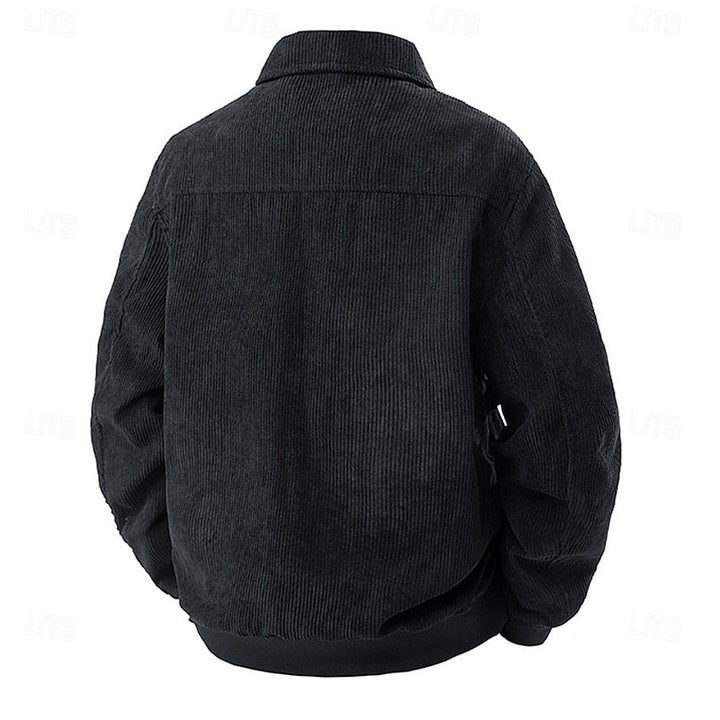 Gundvik | Herren Übergangsjacke Cord Relaxed Fit - Camel - Image 9
