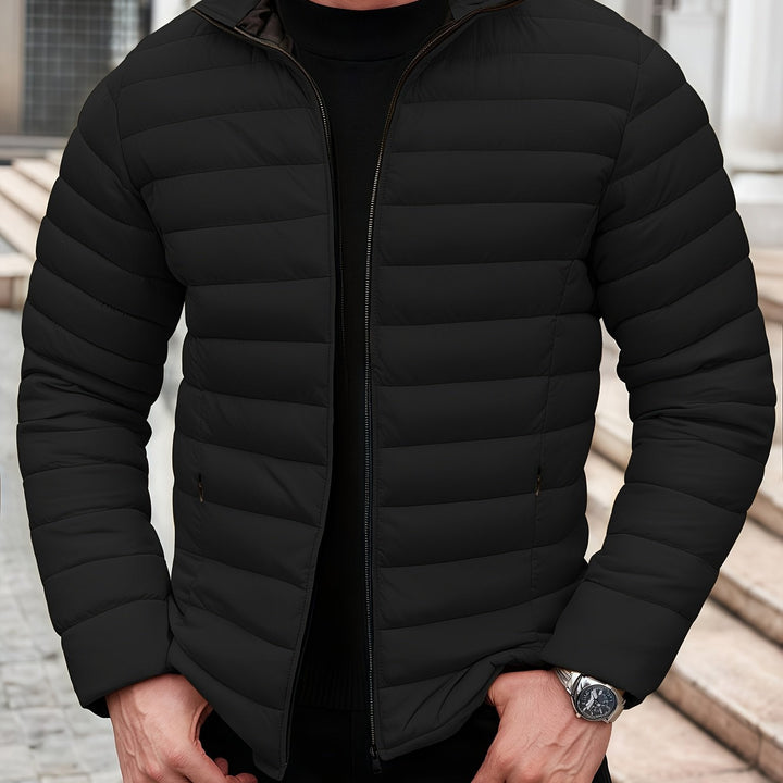 Halvard | Herren Steppjacke Winterjacke - Mustard - Image 10