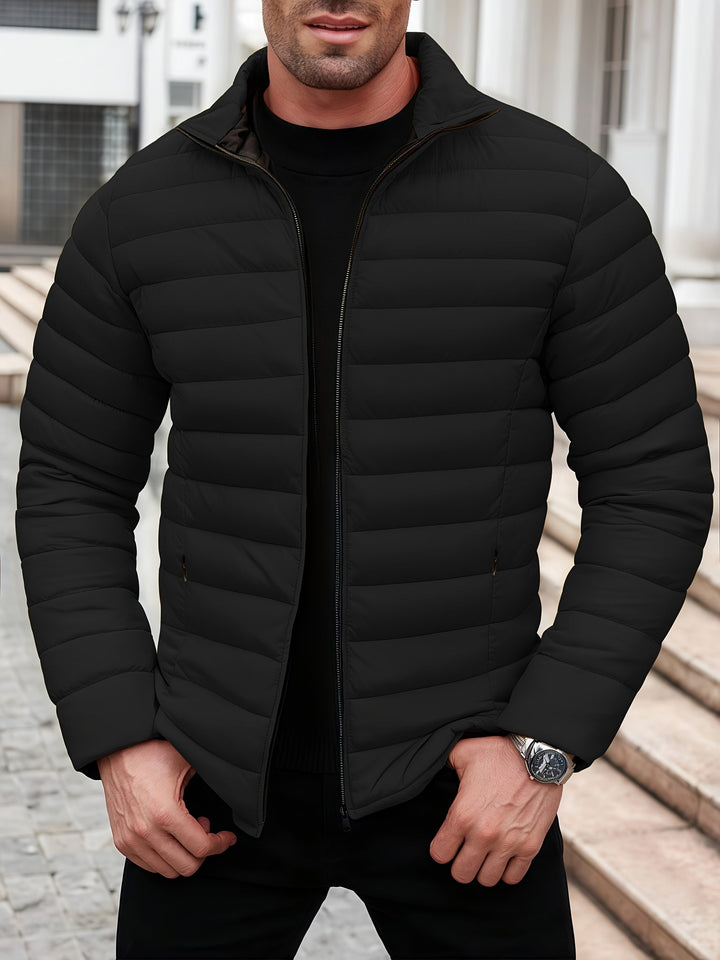 Halvard | Herren Steppjacke Winterjacke - Mustard - Image 11