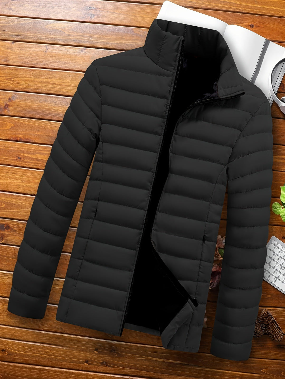 Halvard | Herren Steppjacke Winterjacke - Mustard - Image 12