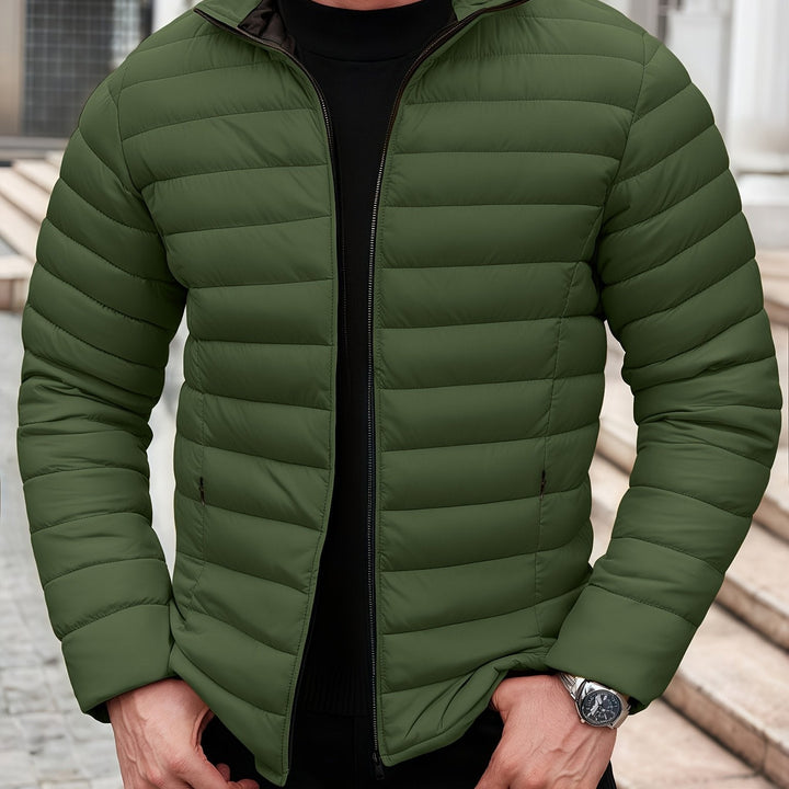 Halvard | Herren Steppjacke Winterjacke - Mustard - Image 20