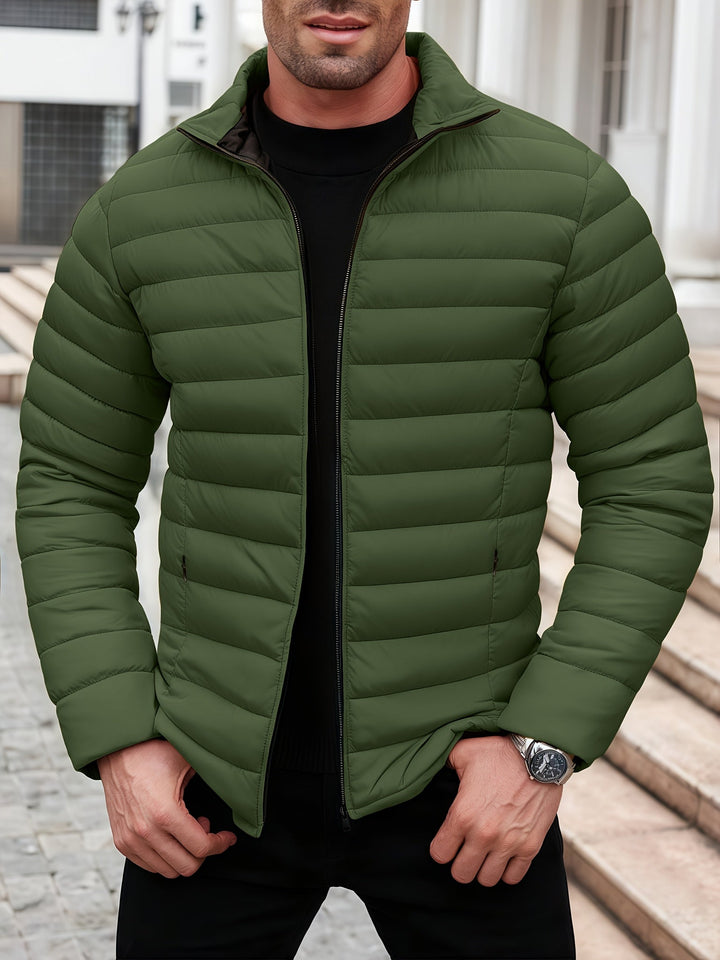 Halvard | Herren Steppjacke Winterjacke - Mustard - Image 21