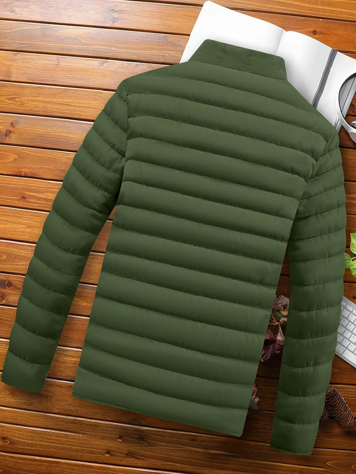 Halvard | Herren Steppjacke Winterjacke - Mustard - Image 23