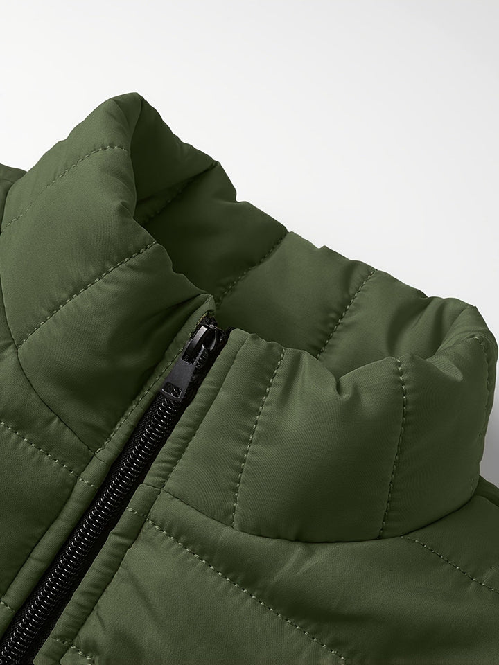 Halvard | Herren Steppjacke Winterjacke - Mustard - Image 24