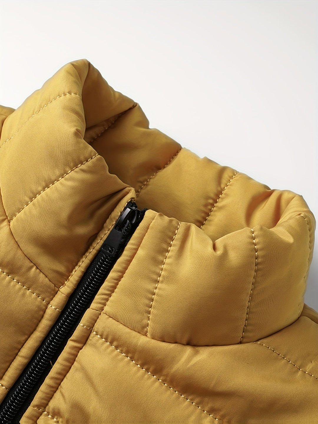 Halvard | Herren Steppjacke Winterjacke - Mustard - Image 4
