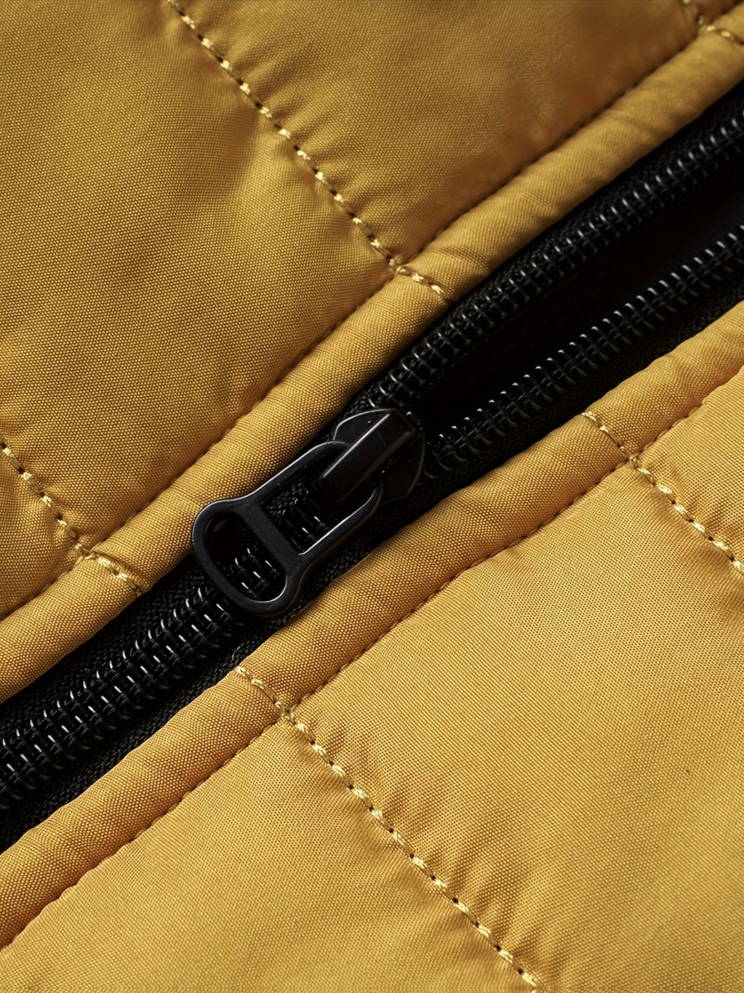 Halvard | Herren Steppjacke Winterjacke - Mustard - Image 5
