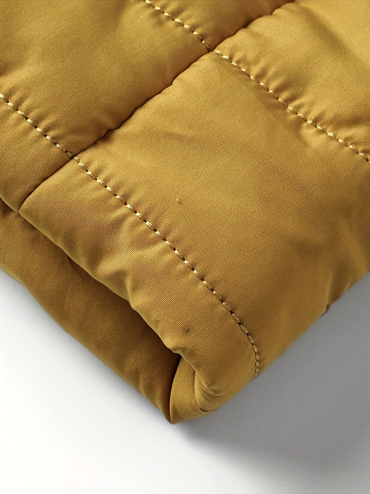Halvard | Herren Steppjacke Winterjacke - Mustard - Image 8