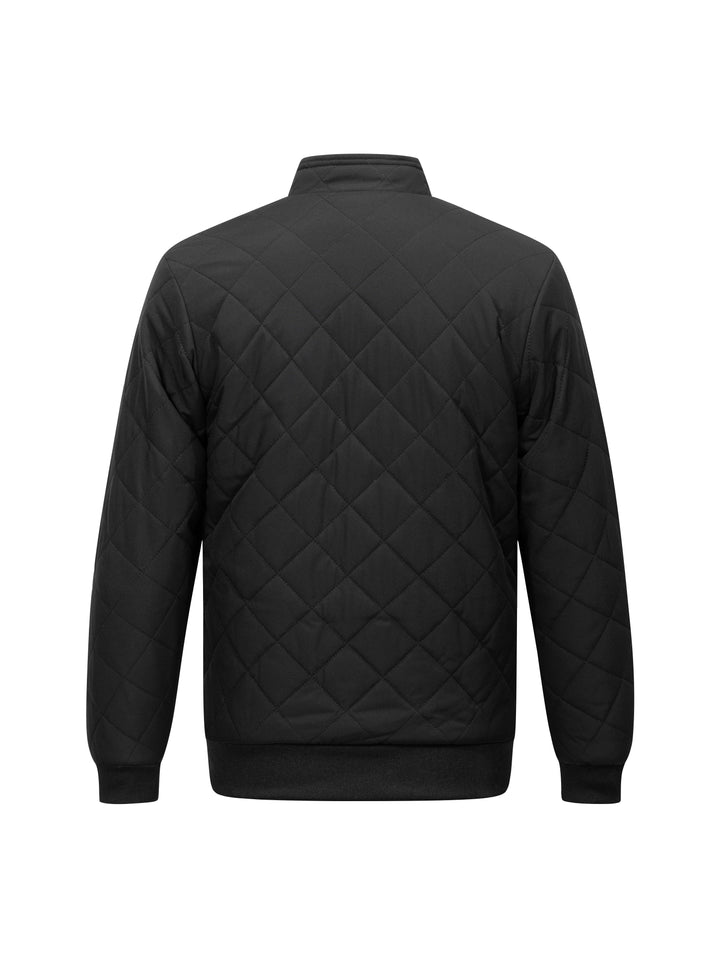 Halvard | Herren Steppjacke Winterjacke mit Fleecefutter - Black - Image 2