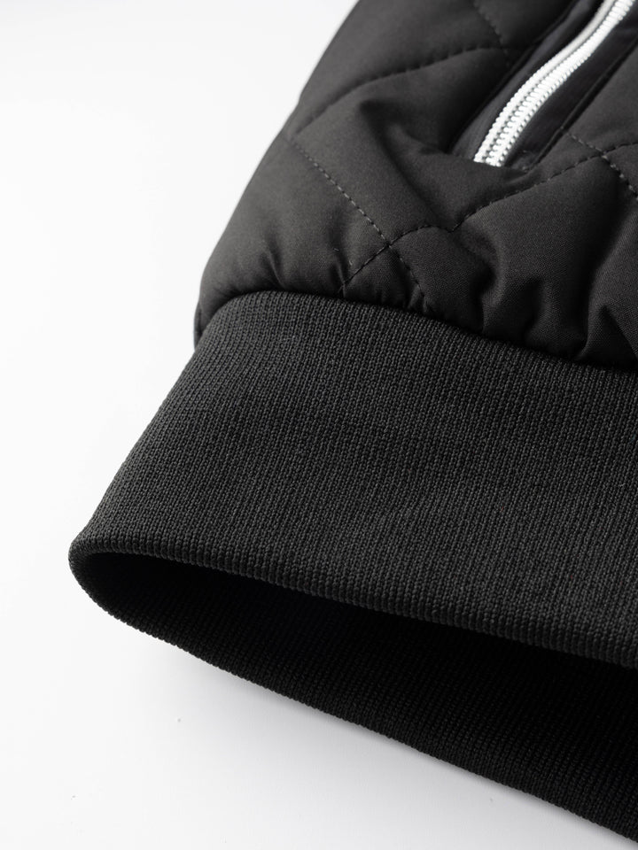 Halvard | Herren Steppjacke Winterjacke mit Fleecefutter - Black - Image 8