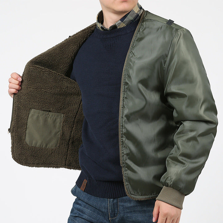 Halvard | Herren Winterjacke mit Kapuze - Olive Green - Image 5