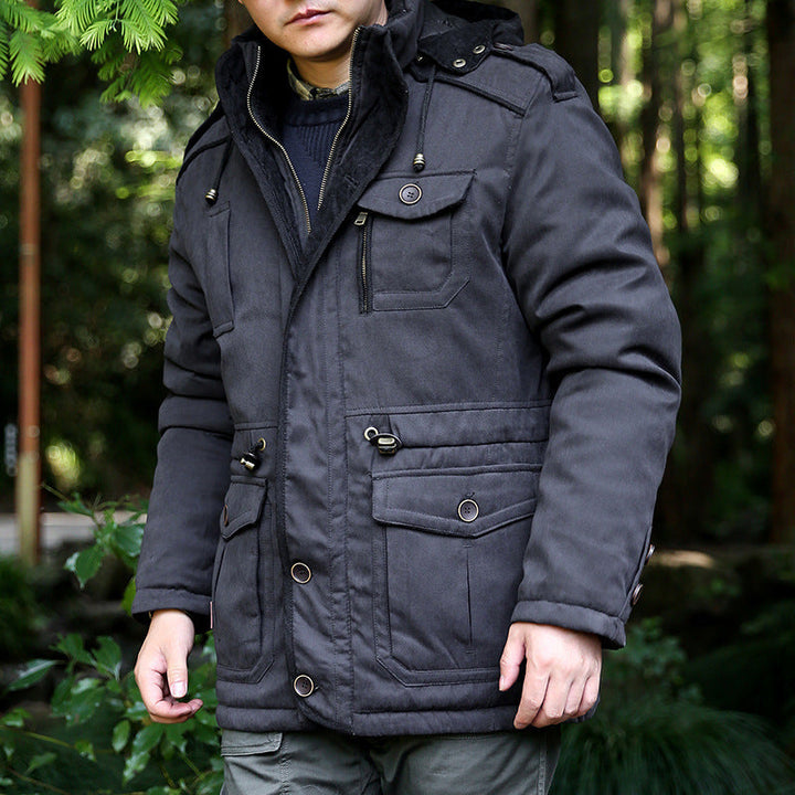 Halvard | Herren Winterjacke mit Kapuze - Olive Green - Image 6