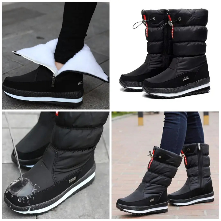 Halvdek | Herren Winterstiefel Wasserdicht Warm - Black - Image 10