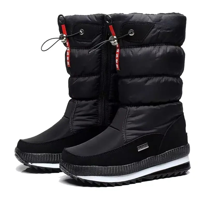 Halvdek | Herren Winterstiefel Wasserdicht Warm - Black - Image 2