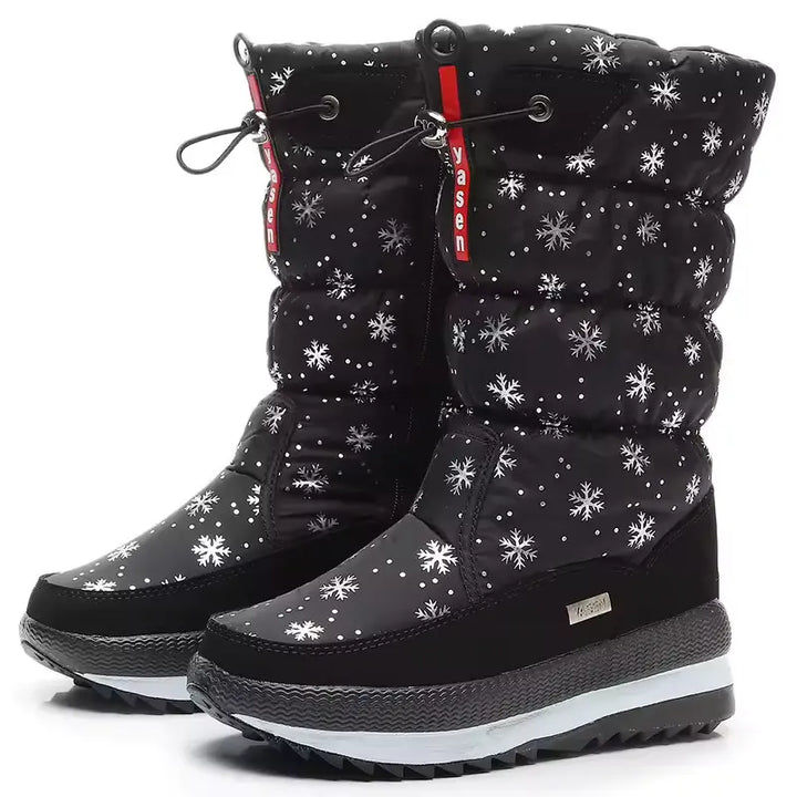 Halvdek | Herren Winterstiefel Wasserdicht Warm - Black - Image 8