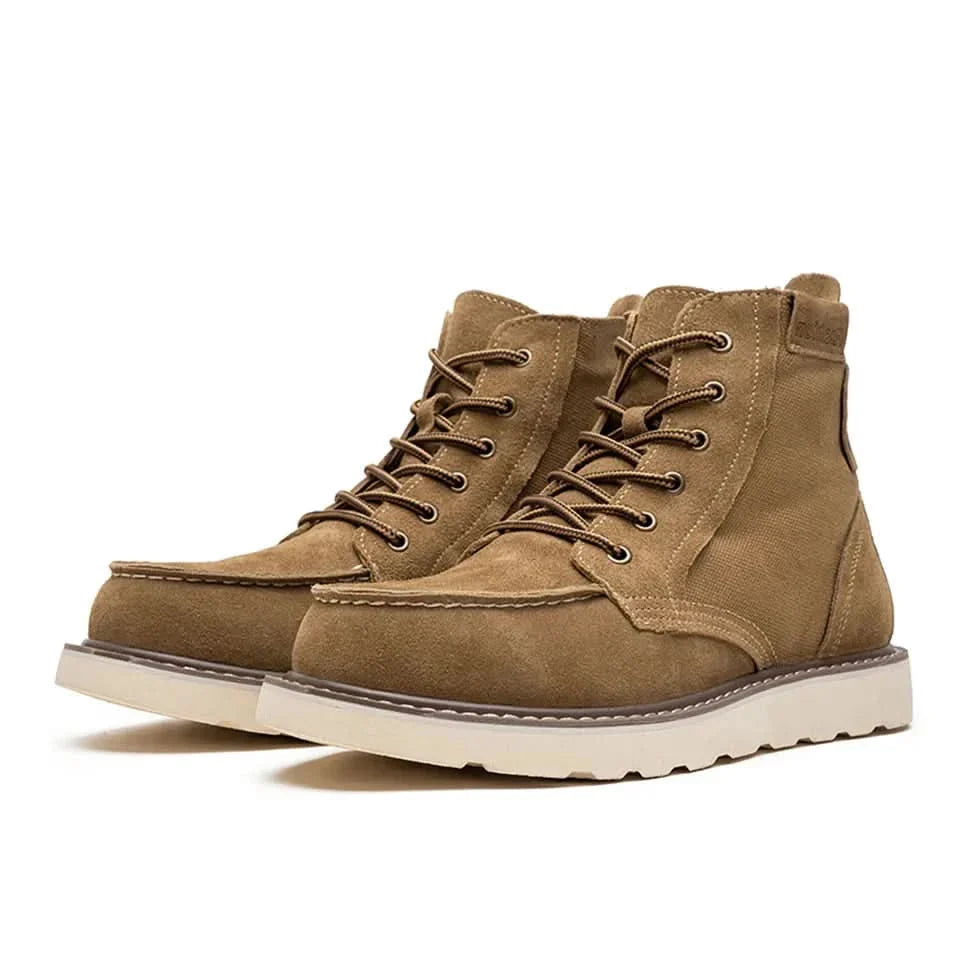 Halvdis | Damen Winterstiefel Schnür-Stiefelette - Beige - Image 2