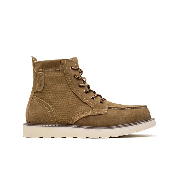 Halvdis | Damen Winterstiefel Schnür-Stiefelette - Beige - Image 7
