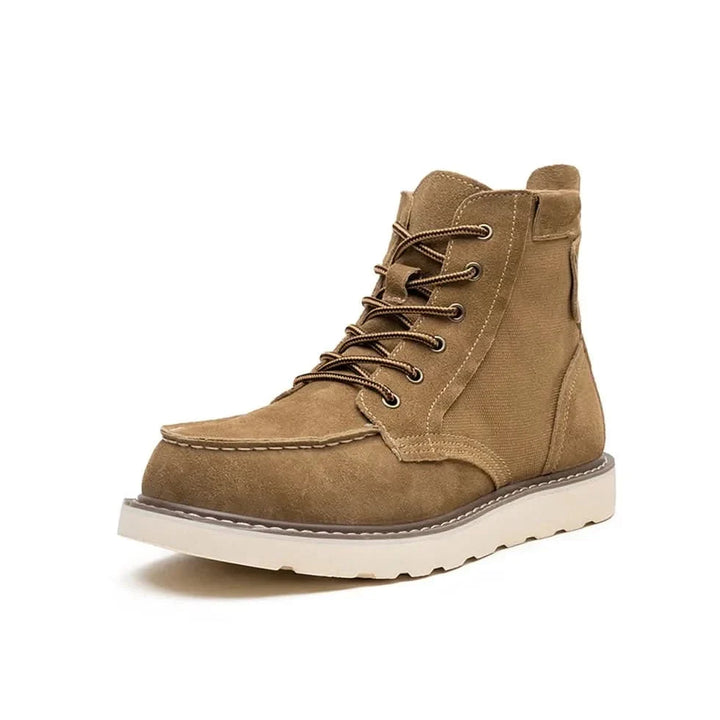 Halvdis | Damen Winterstiefel Schnür-Stiefelette - Beige - Image 8