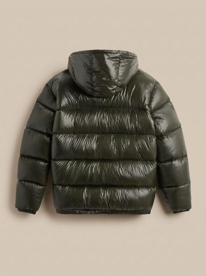Halvern | Herren Steppjacke Winterjacke mit Kapuze - Olive Green - Image 7