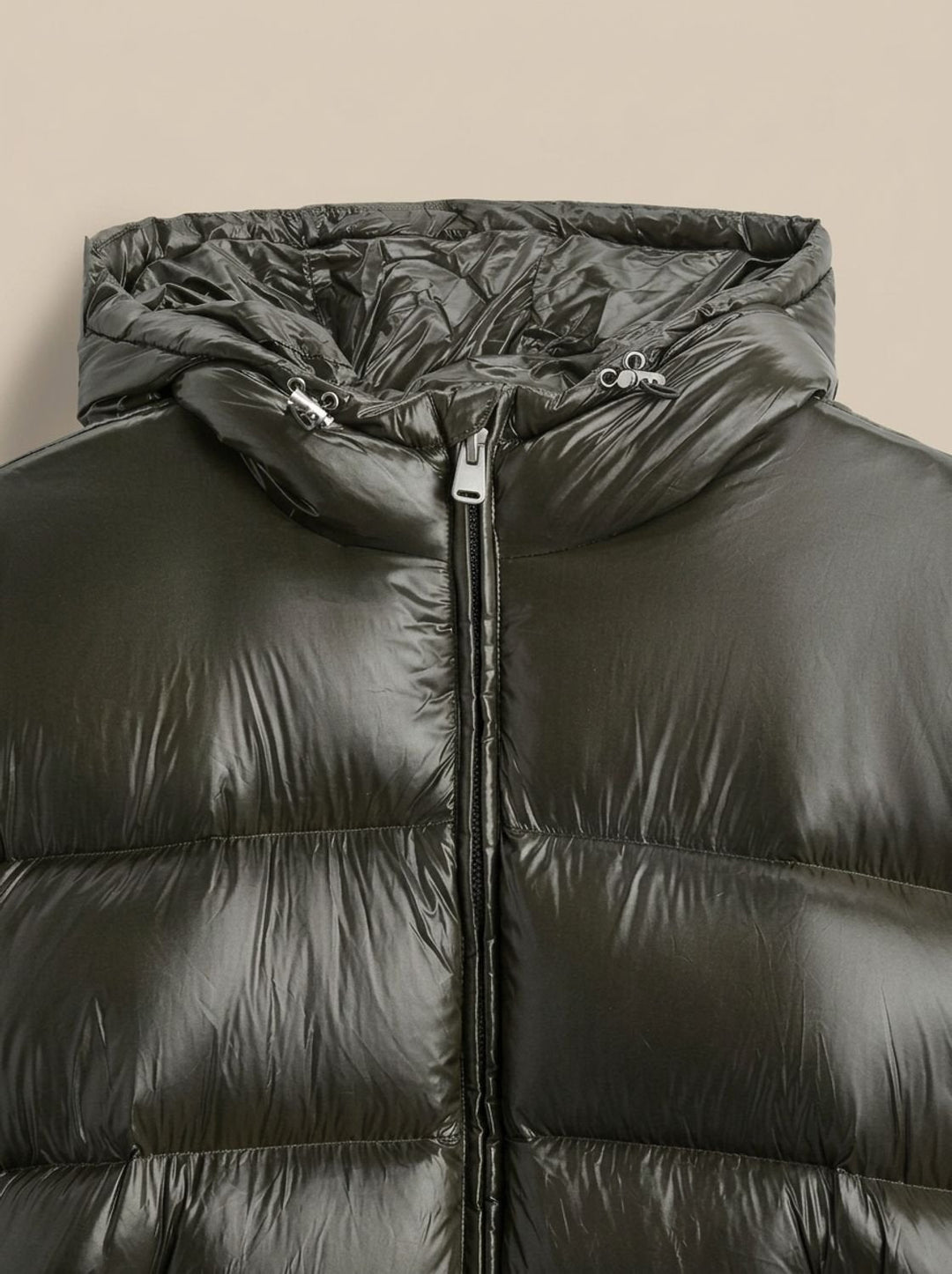 Halvern | Herren Steppjacke Winterjacke mit Kapuze - Olive Green - Image 9