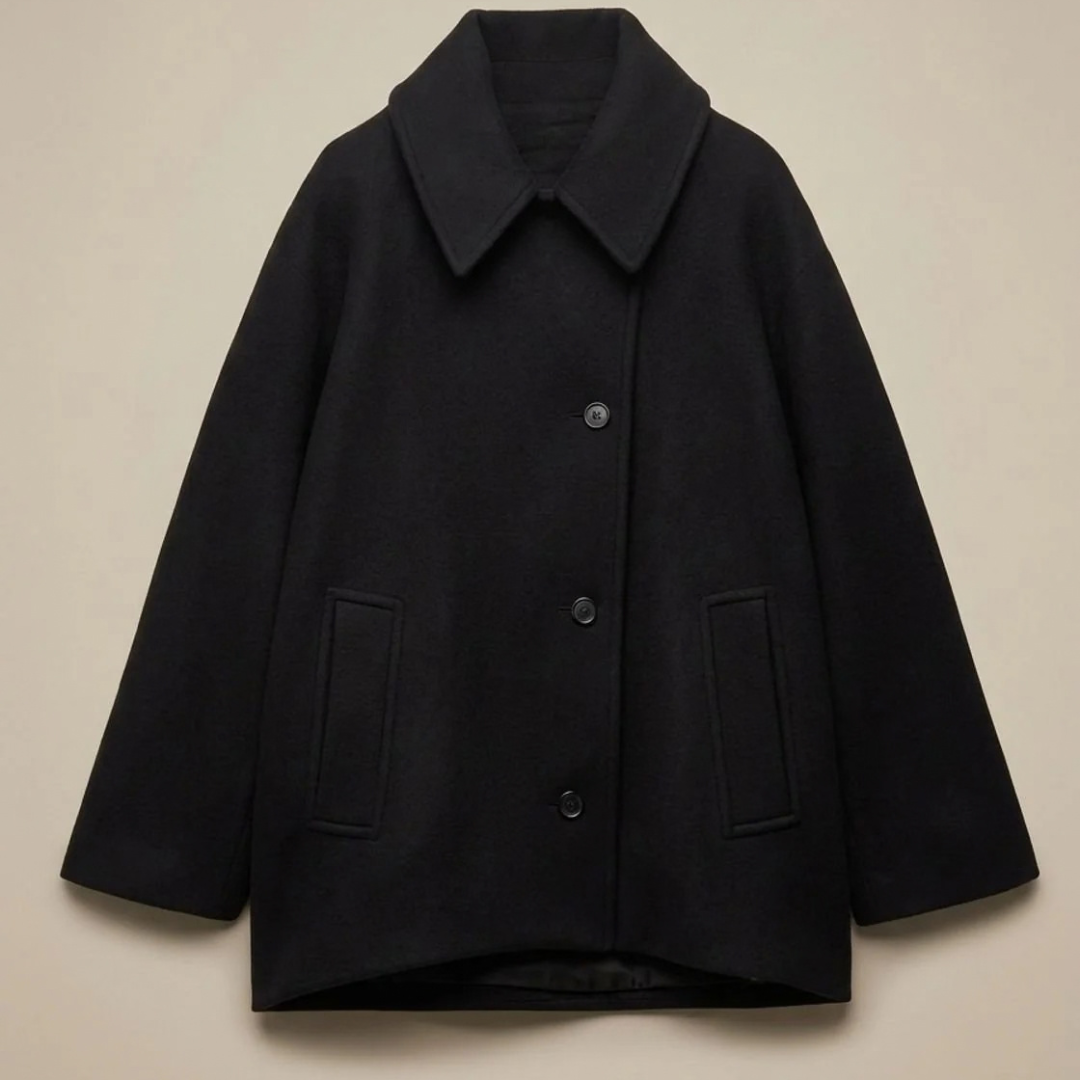 Halvgret | Damen Wintermantel Oversize Wollmantel - Camel - Image 6