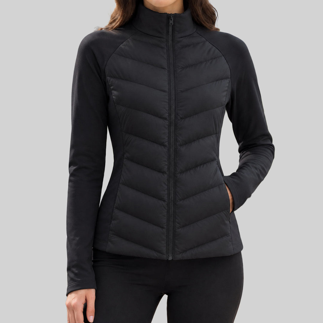 Halvine | Damen Steppjacke Winterjacke mit Stehkragen - Image 2