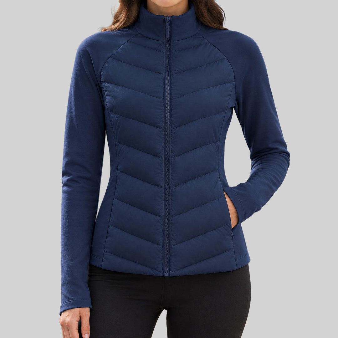 Halvine | Damen Steppjacke Winterjacke mit Stehkragen - Image 3