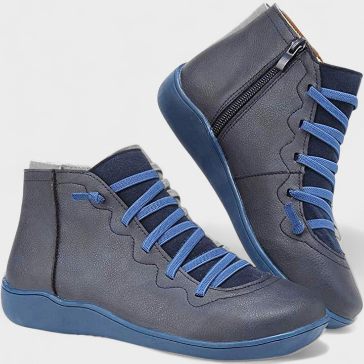 Halvine | Damen Stiefeletten mit Schnürung - Red - Image 5