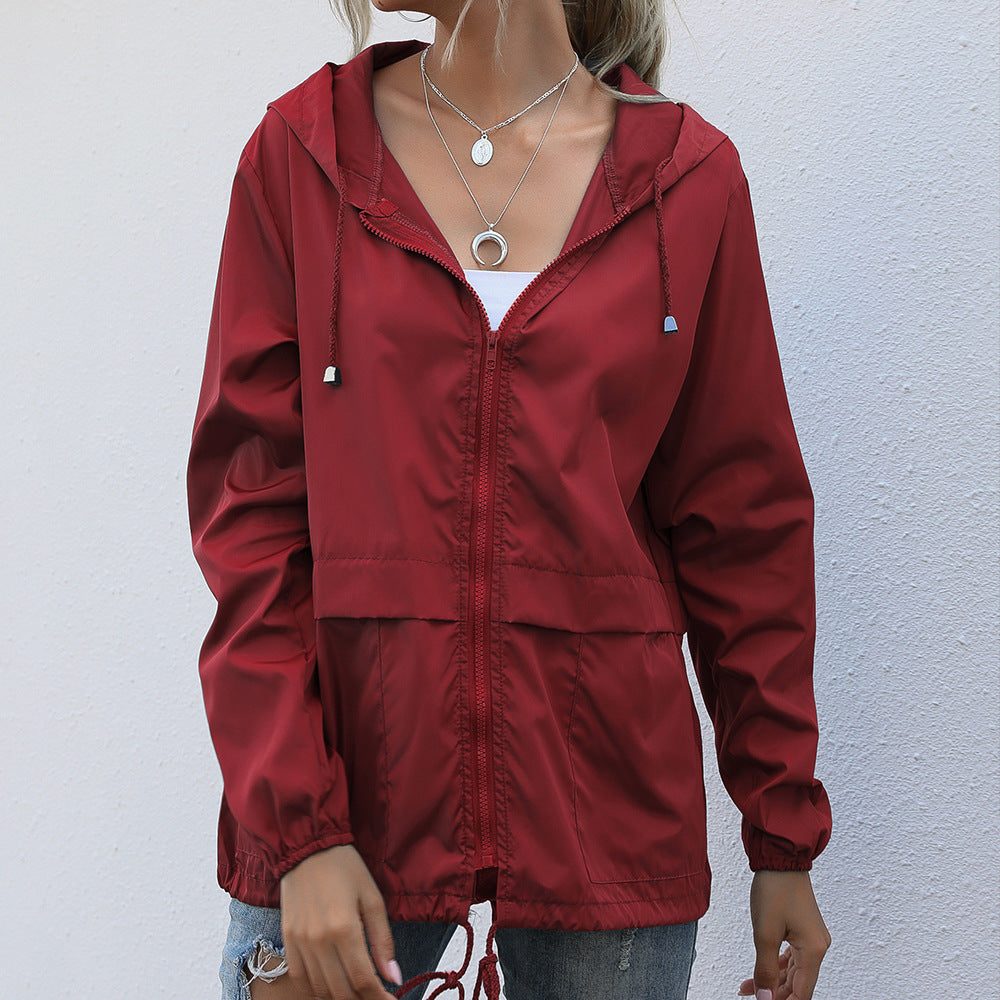 Halvona | Damen Regenjacke mit Kapuze - Image 1
