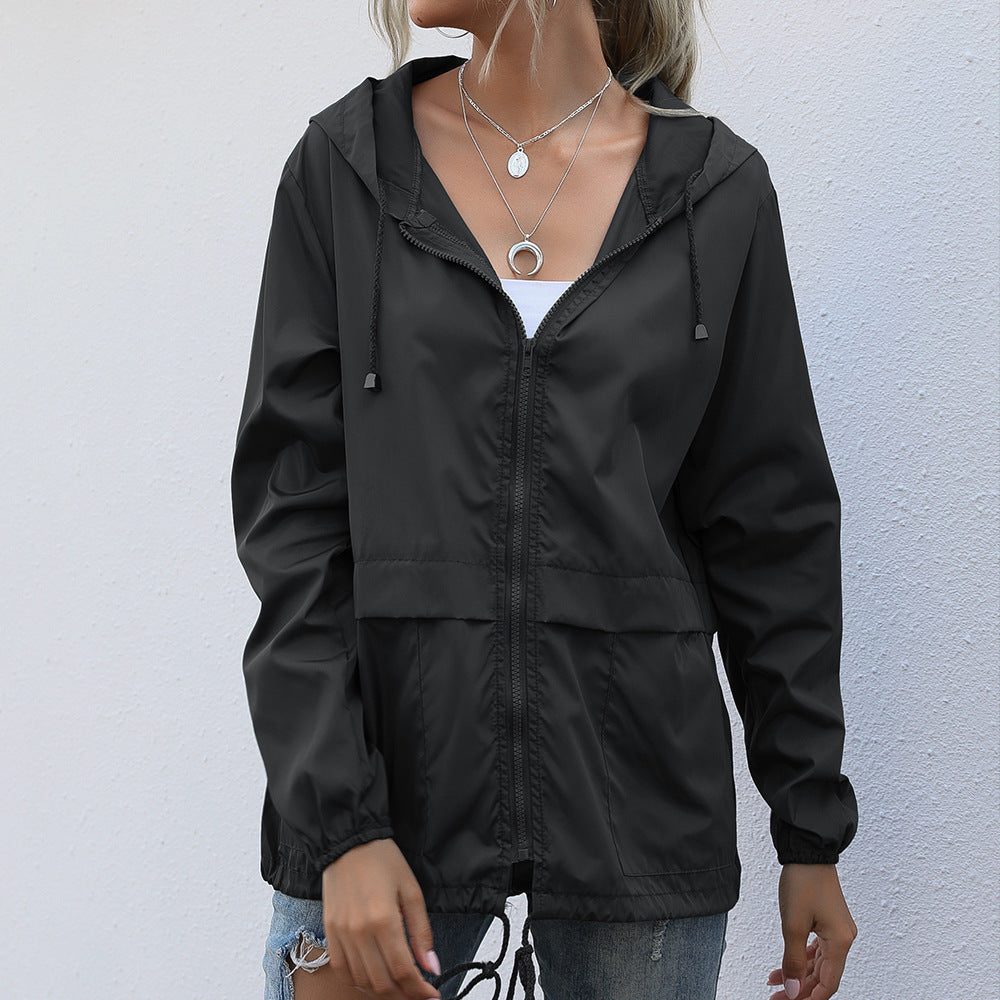 Halvona | Damen Regenjacke mit Kapuze - Image 2