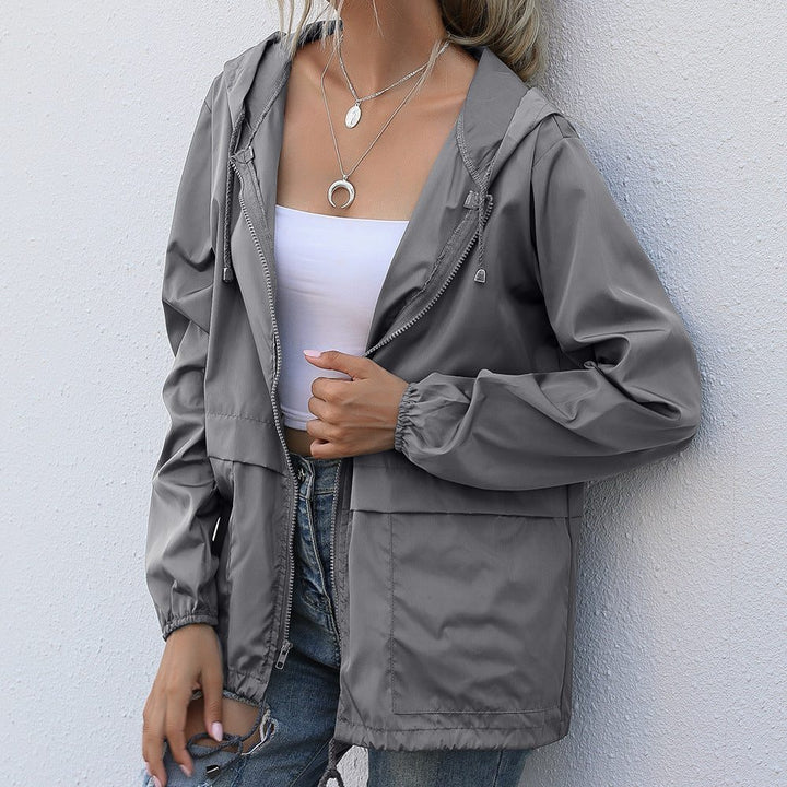 Halvona | Damen Regenjacke mit Kapuze - Image 3