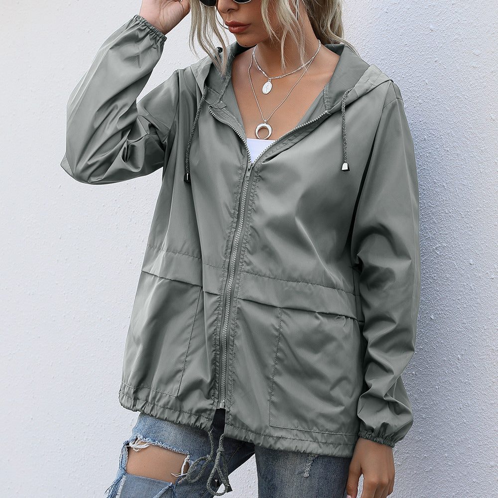 Halvona | Damen Regenjacke mit Kapuze - Image 6
