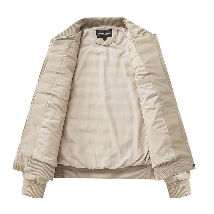 Halvorn | Herren Übergangsjacke Steppjacke Bomberjacke - Beige - Image 3
