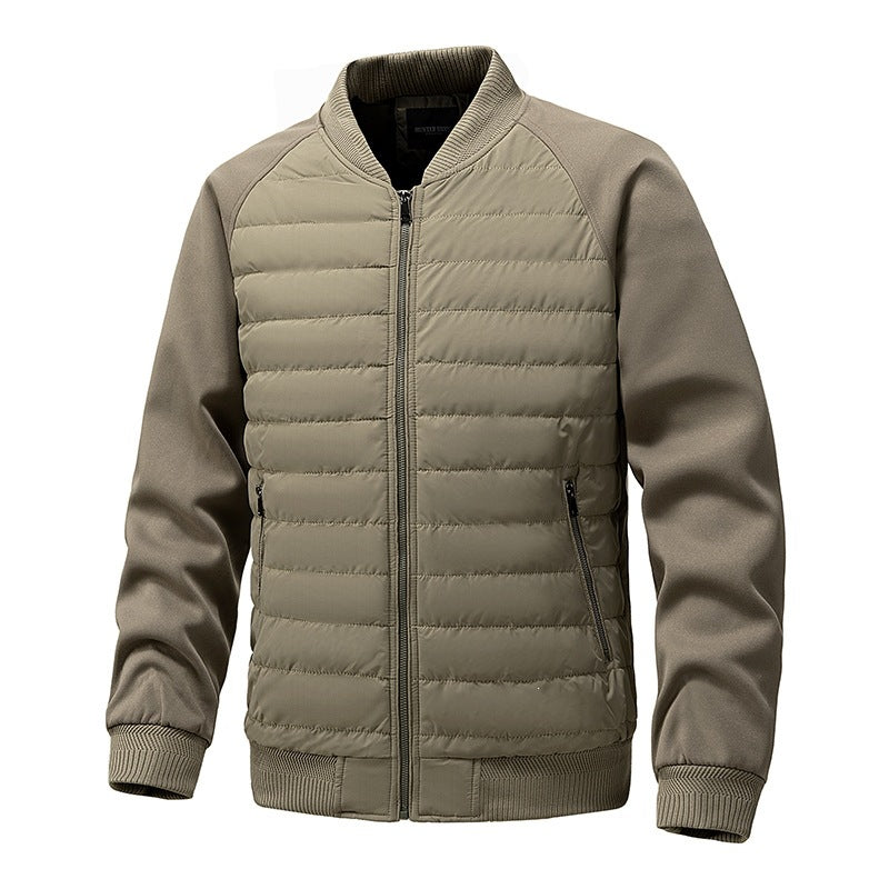 Halvorn | Herren Übergangsjacke Steppjacke Bomberjacke - Beige - Image 5