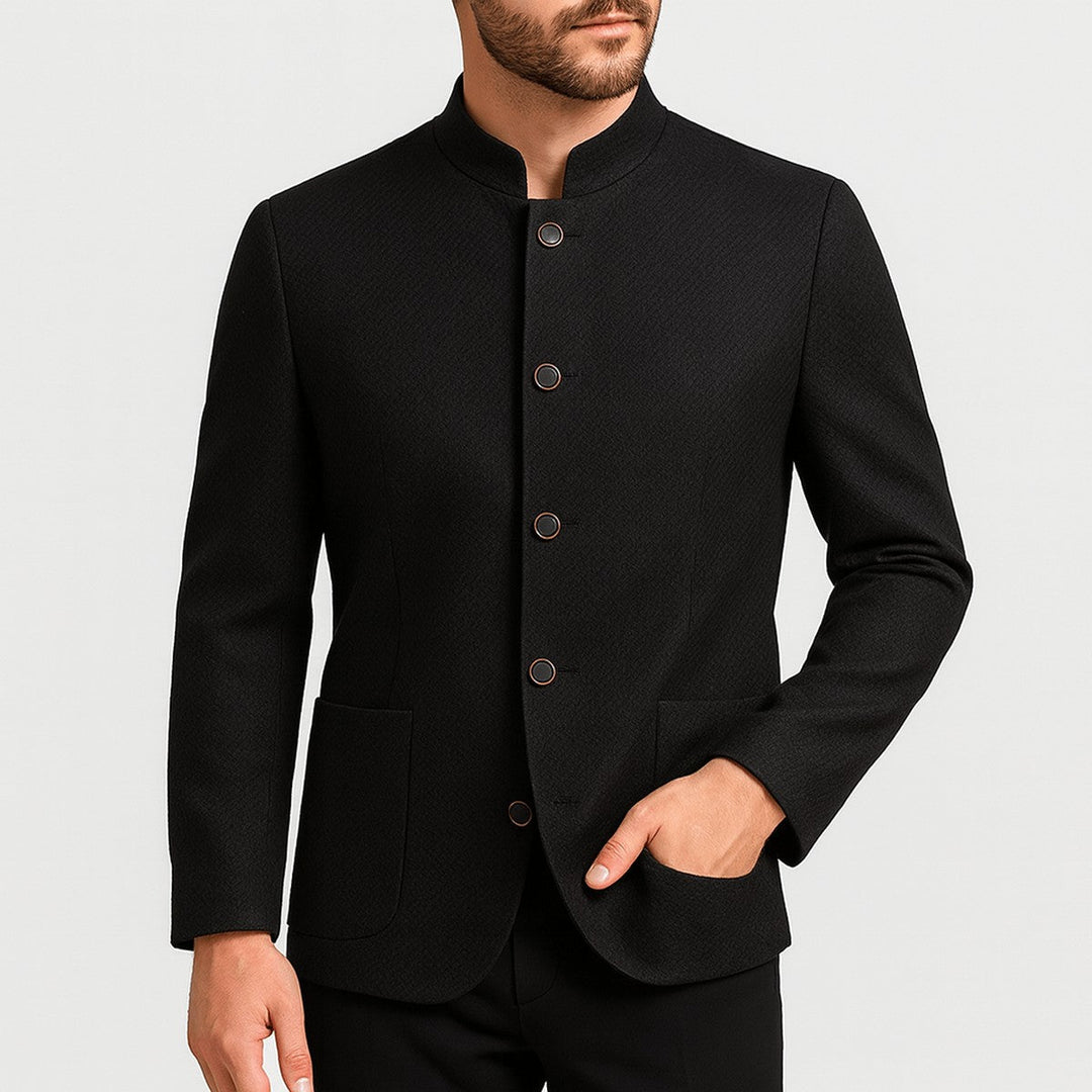 Halvorn | Herren Sakko Stehkragen Slim Fit - Image 2