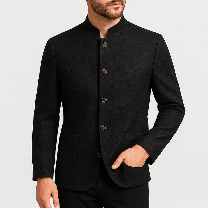 Halvorn | Herren Sakko Stehkragen Slim Fit - Image 2