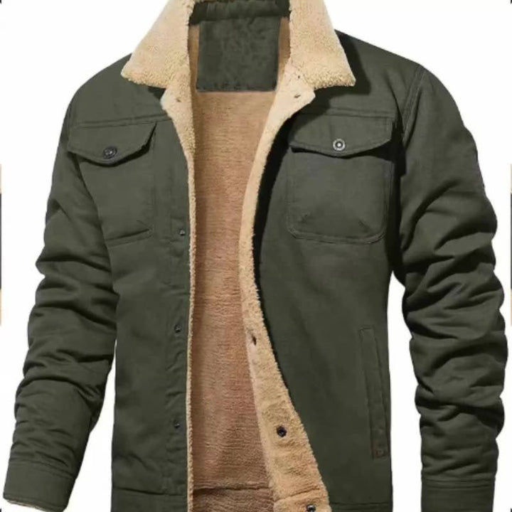 Halvorn | Herren Teddyjacke Sherpa-gefüttert - Black - Image 11