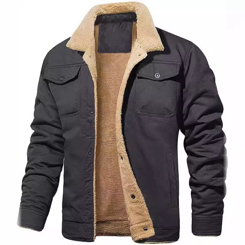 Halvorn | Herren Teddyjacke Sherpa-gefüttert - Black - Image 6