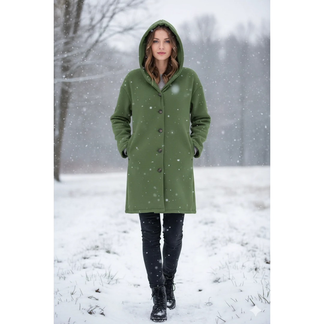 Halvorna | Damen Winterjacke Lang mit Kapuze - Image 1