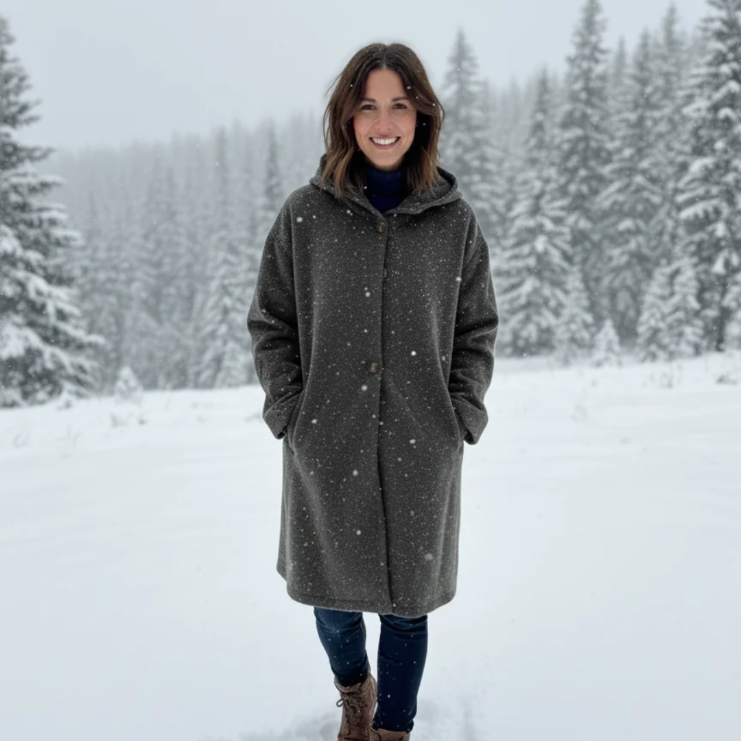 Halvorna | Damen Winterjacke Lang mit Kapuze - Image 3