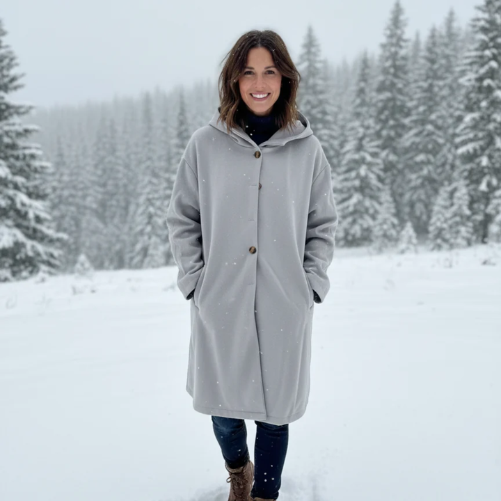Halvorna | Damen Winterjacke Lang mit Kapuze - Image 4