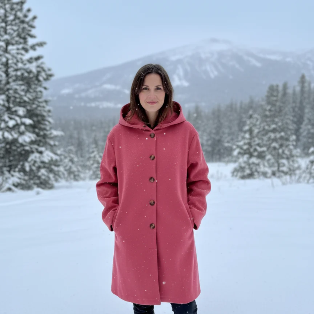 Halvorna | Damen Winterjacke Lang mit Kapuze - Image 5