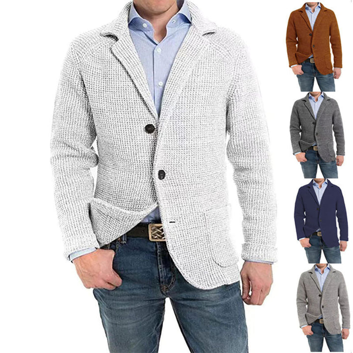 Halvrek | Herren Strickblazer Sakko Strukturstrick - Image 1