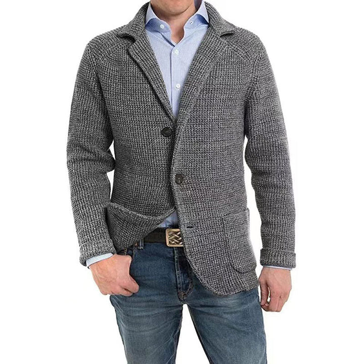 Halvrek | Herren Strickblazer Sakko Strukturstrick - Image 2