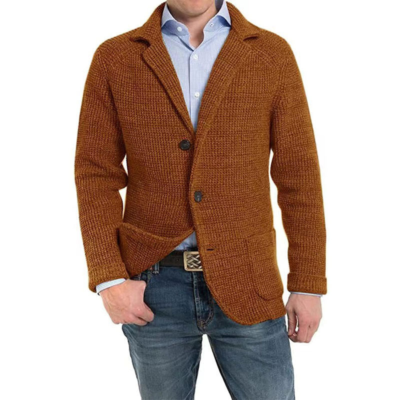 Halvrek | Herren Strickblazer Sakko Strukturstrick - Image 4